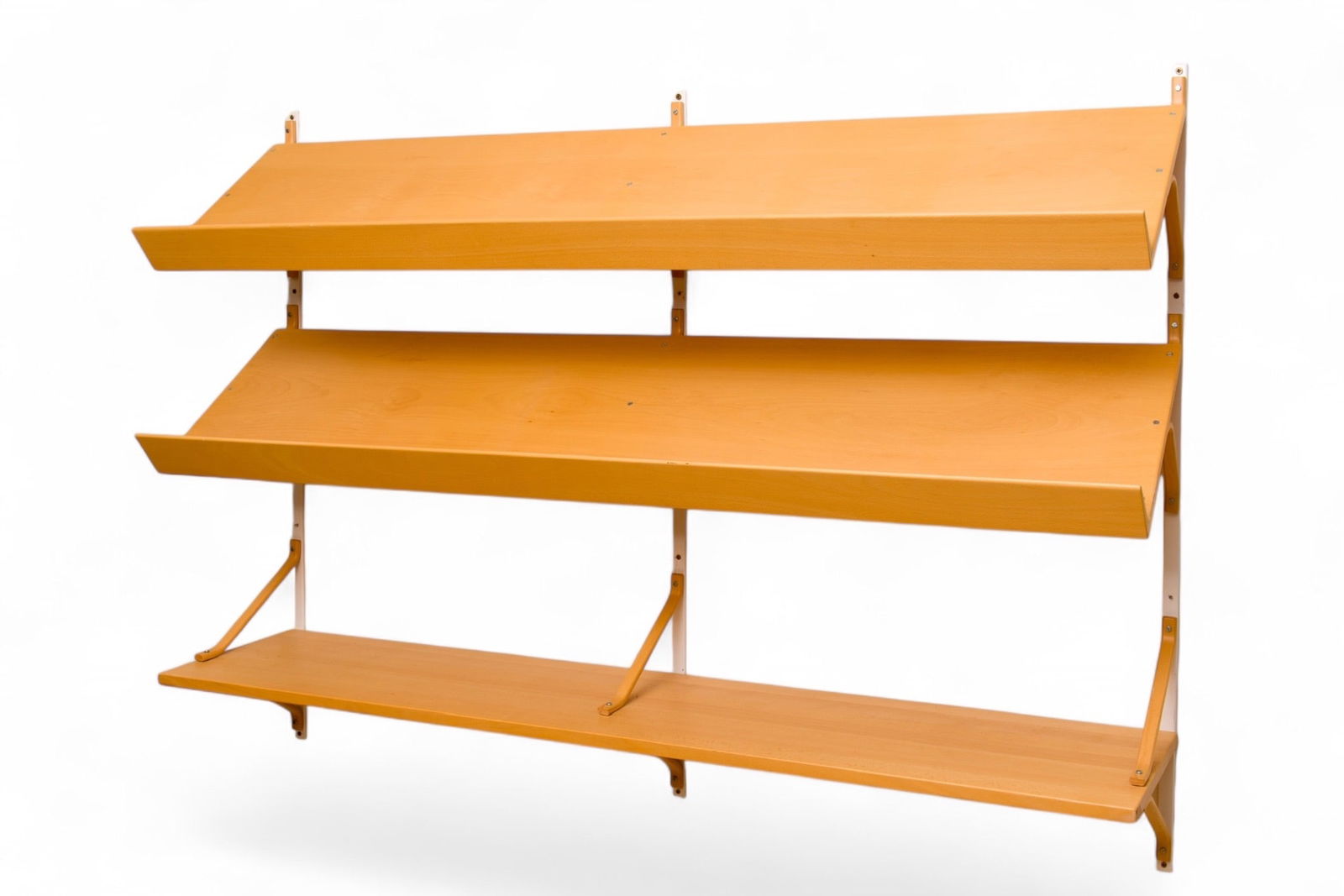 Bruno MATHSSON MI 1050 Shelf: Bruno MathssonMI 1050ShelfBirchCreation date: circa 1960 H103 W158 D28 cmSwedish designer and architect Bruno Mathsson (1907-1988) is considered one of the pioneers of modern Scandinavian design. His