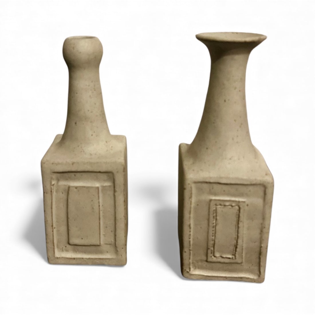 Bruno Gambone.Paire de vases .Grès émaillé.Date de création : vers 2000: Bruno Gambone.Paire de vases .Grès émaillé.Date de création : vers 2000