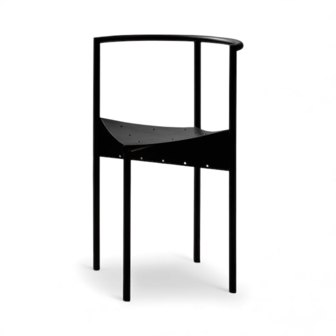 Philippe Starck.Wendy Wright chair (1).Chaise.Acier, plastique.Disform.1986.H75 L48 P46 cm.: Philippe Starck.Wendy Wright chair (1).Chaise.Acier, plastique.Disform.1986.H75 L48 P46 cm.