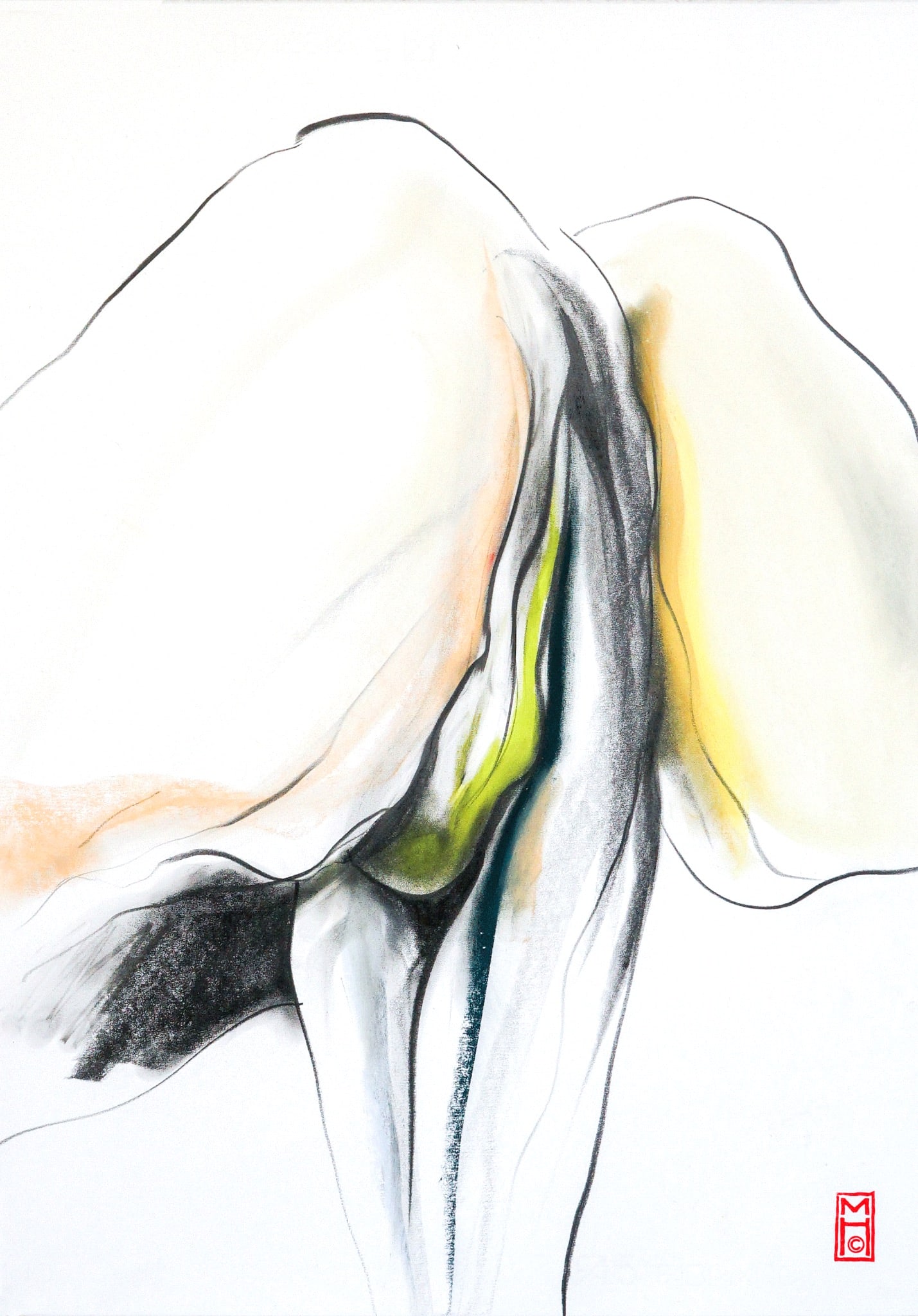 Mari Hoffman.Lactarius necator, 2024.Crayon de couleur et pastel sur papier.H70 L50 cm (1 of 1)