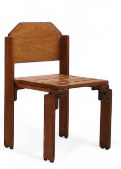 Georges Candilis (1913-1995) & Anja Blomstedt (née en 1937) Quatre chaises à LattesAluminium et (1 of 3)