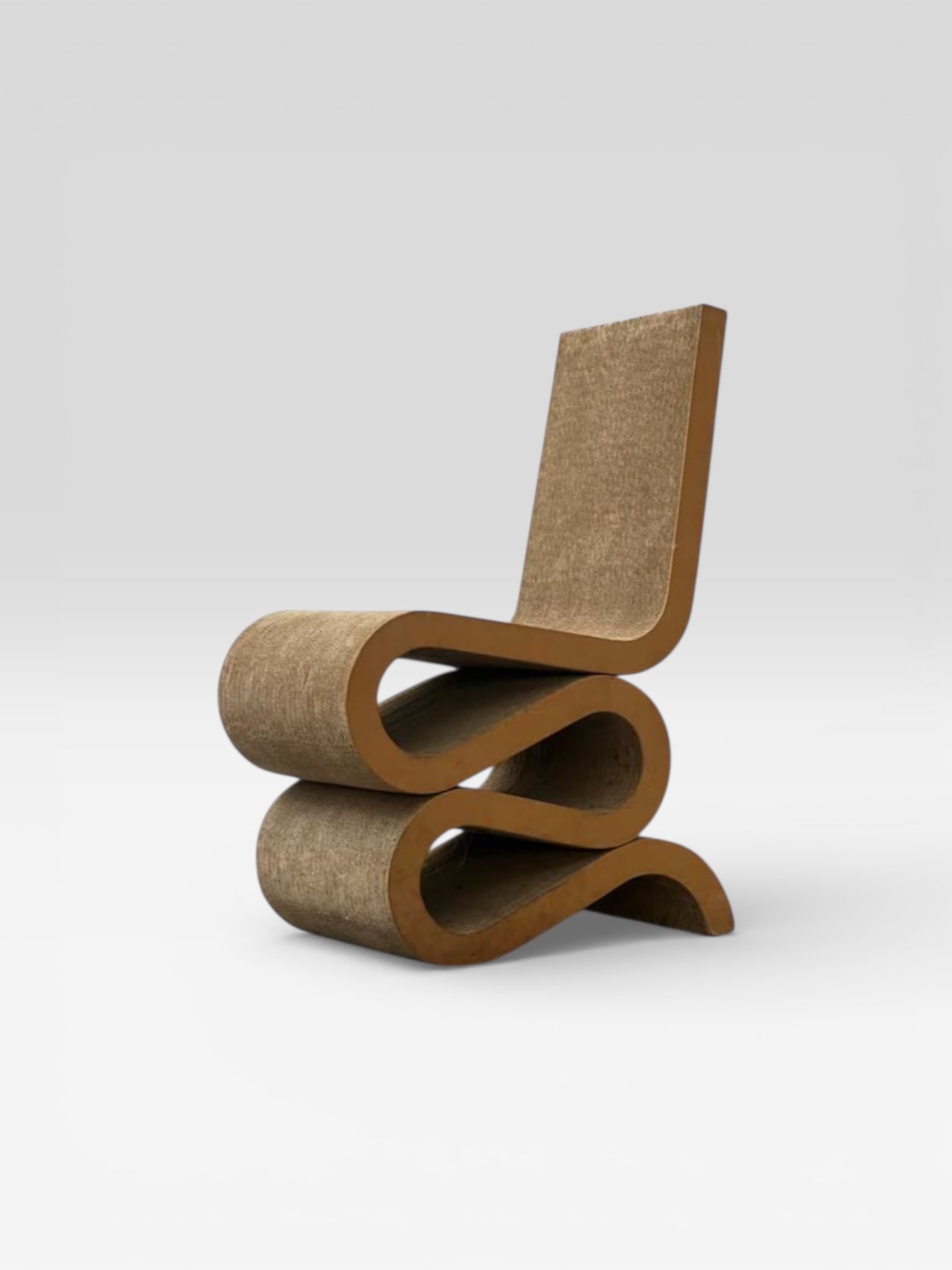 Frank Gehry Wiggle Side Chair ChaiseCartonEdition Vitra Date de création : 1972 H87 L35 P61 cm: Frank Gehry Wiggle Side Chair ChaiseCartonEdition Vitra Date de création : 1972 H87 L35 P61 cm