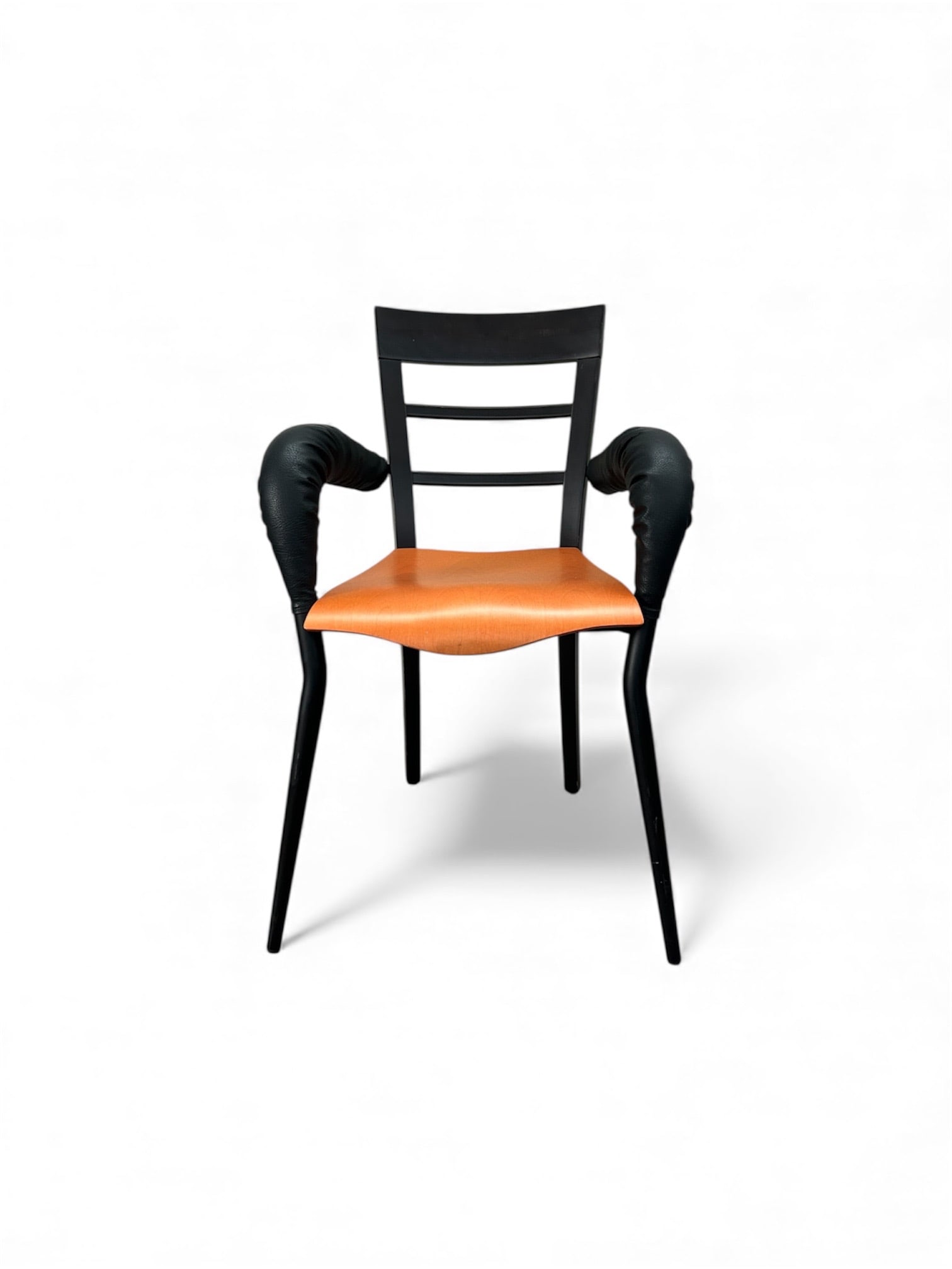 Bo?ek ŠípekExquisite FauteuilAcier, bois et cuirEdition Driade Date de création : 1990H89 L62 (1 of 10)