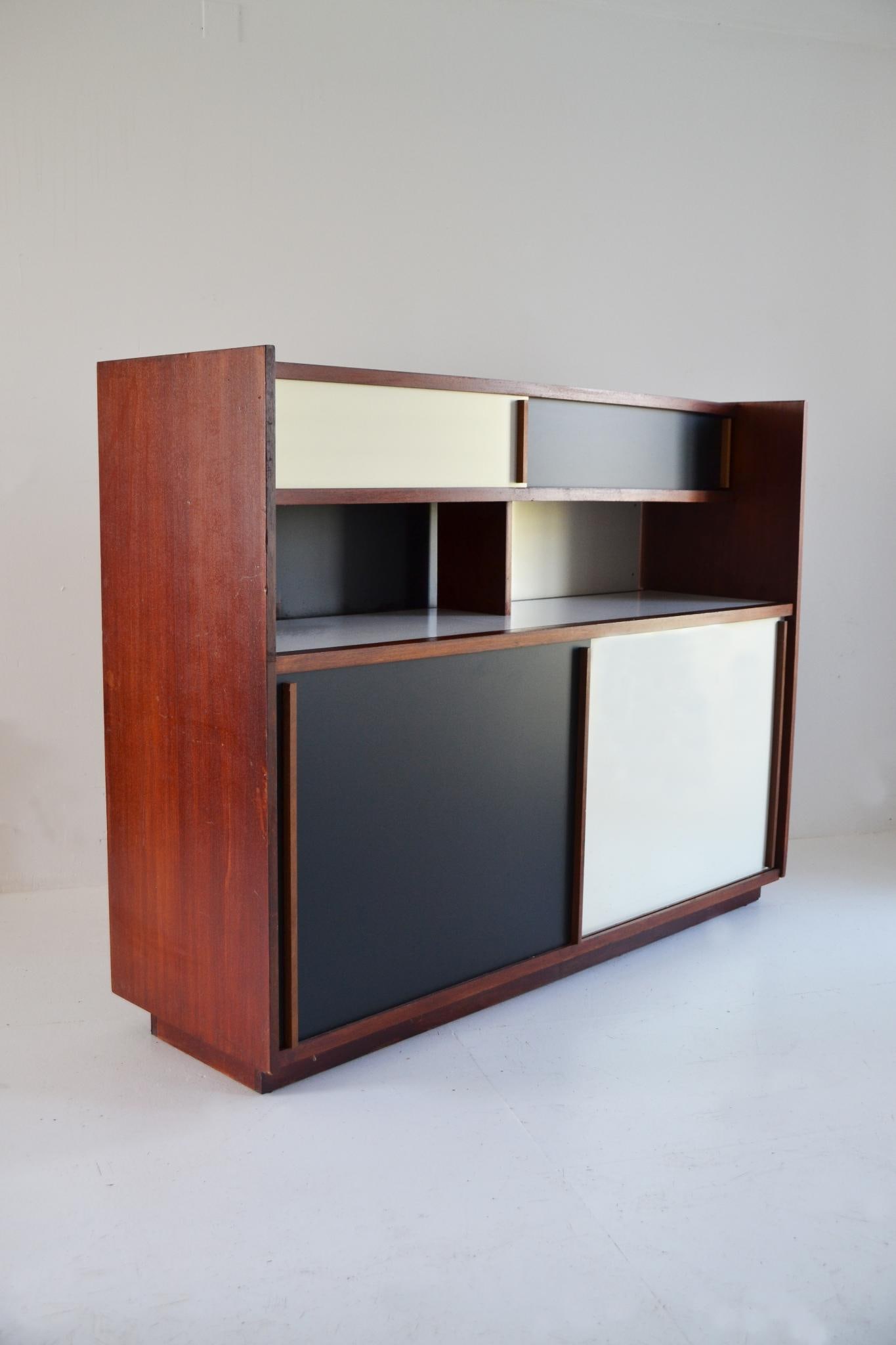 Le Corbusier .Buffet passe-plat de la Cité Radieuse.Acajou et stratifié.Imaginé par Le Corbusier, (1 of 1)