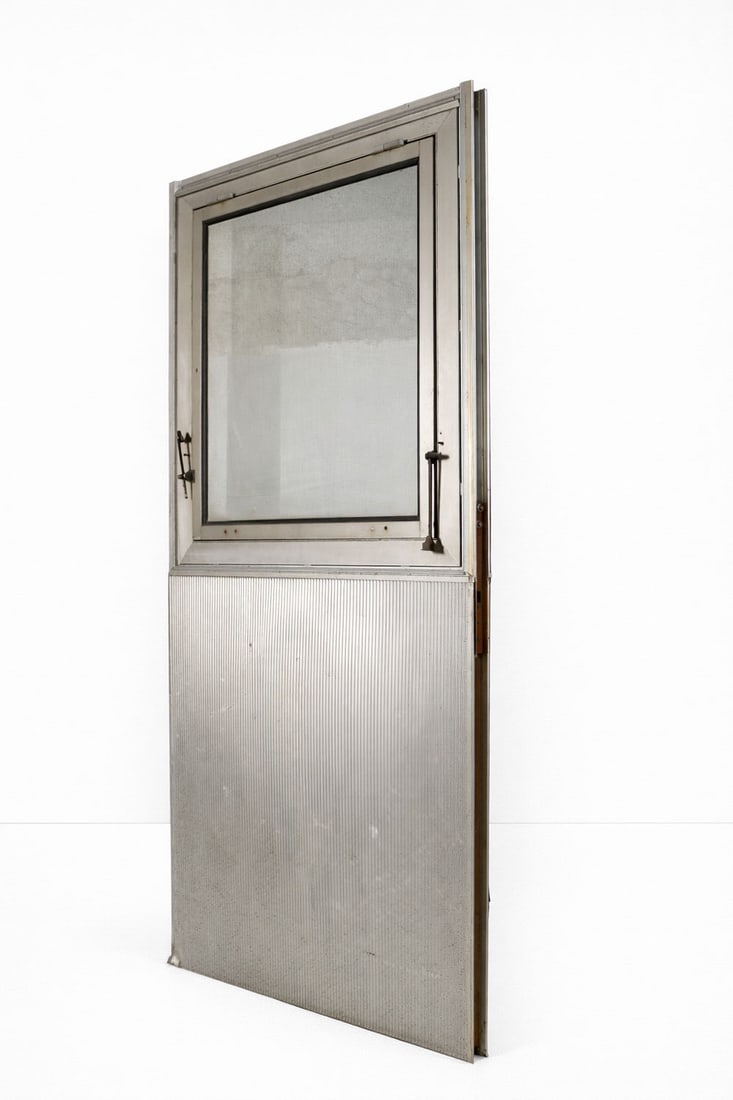 Jean Prouvé .Panneau façade fenêtre double face Saint Egrève.Aluminium.Date de création : (1 of 1)