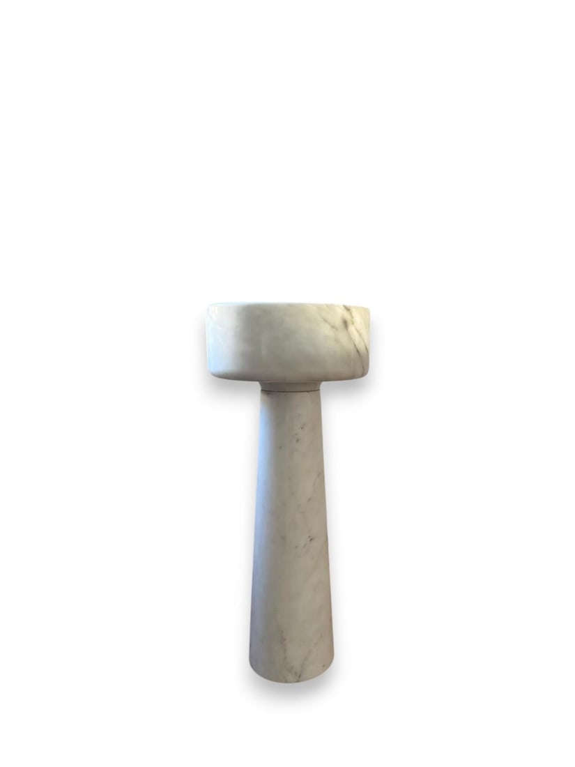 Angelo Mangiarotti .Bjhon.Vasque.Marbre de Carrare.Édition Agape.Date de création : dessin de 1970 (1 of 3)