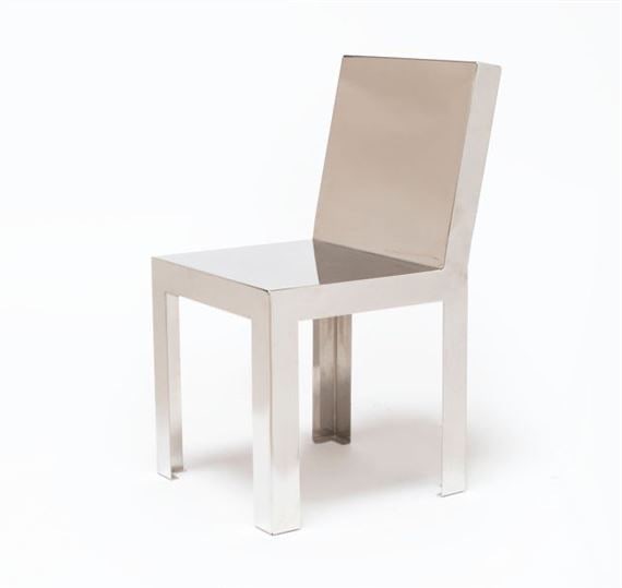 Julia Chiaramonti (née en 1984).Modèle Sedia 1.Chaise.Inox plié et poli.Date de création : (1 of 4)