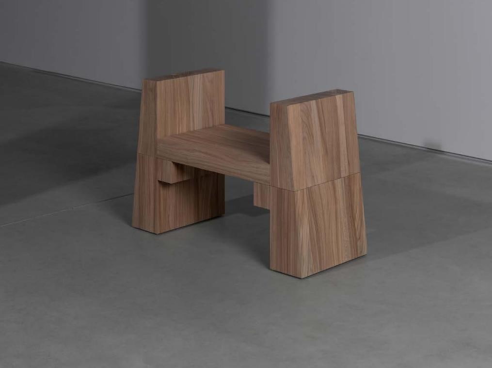 Studio Khachatryan - state [w] A.Banc.Bois d'orme massif.Edition 7.H63 L90 P39 cm..Le banc state [w] (1 of 2)