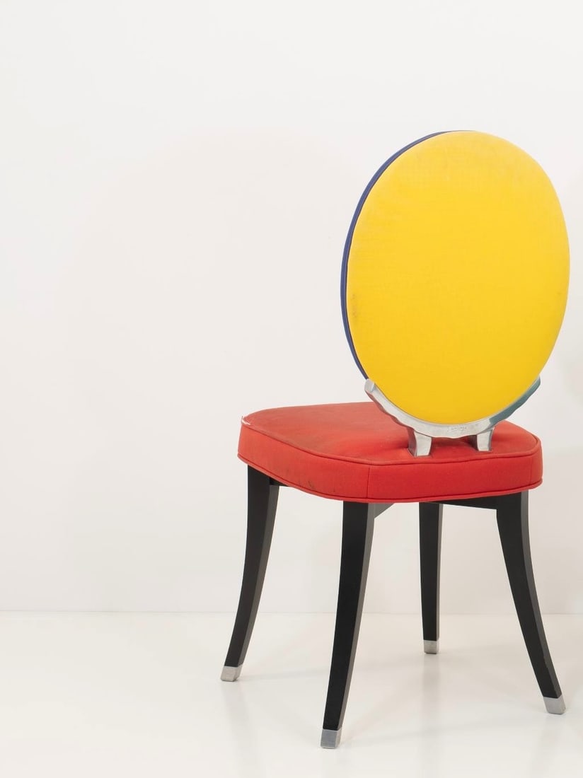 Jean-Charles de Castelbajac .Funny Valentine.Chaise.Bois, métal, tissu.Édition Ligne Roset, 1988 (1 of 9)