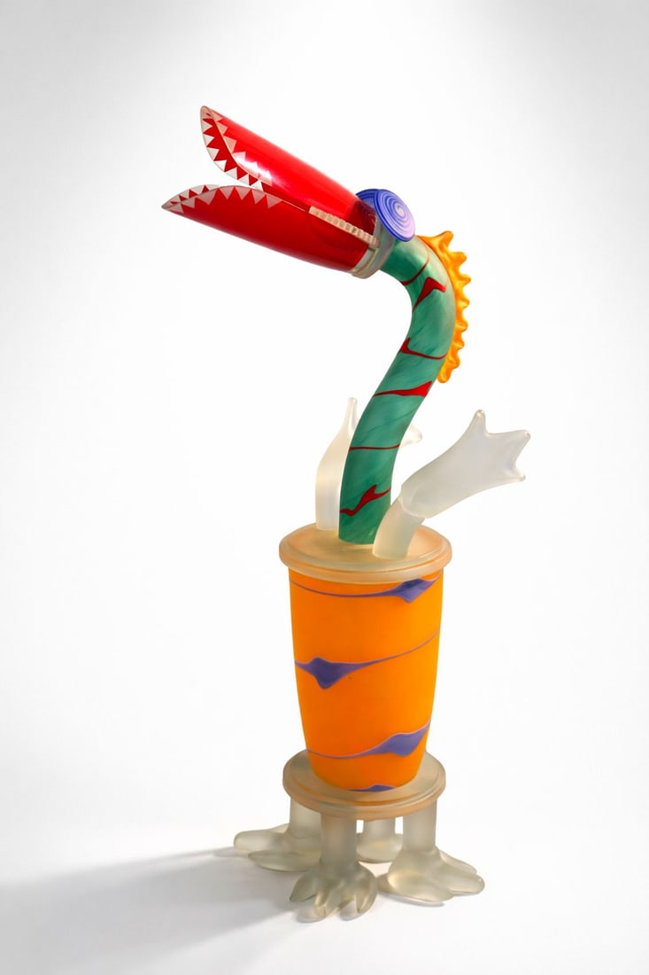 Studio Borowski .Sculpture .Date de création : 1980 .H85 D40 cm..Cette sculpture verticale (H85 cm): Studio Borowski .Sculpture .Date de création : 1980 .H85 D40 cm..Cette sculpture verticale (H85 cm) du Studio Borowski s'impose par sa présence monumentale et sa forme organique qui monte vers le