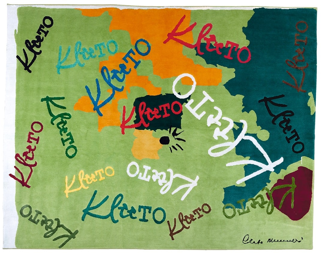 Cleto Munari -Tapis Kleeto, vers 2020.Kleptomane.Tapis noué à la main.Filato Eleganz (Laine, (1 of 7)