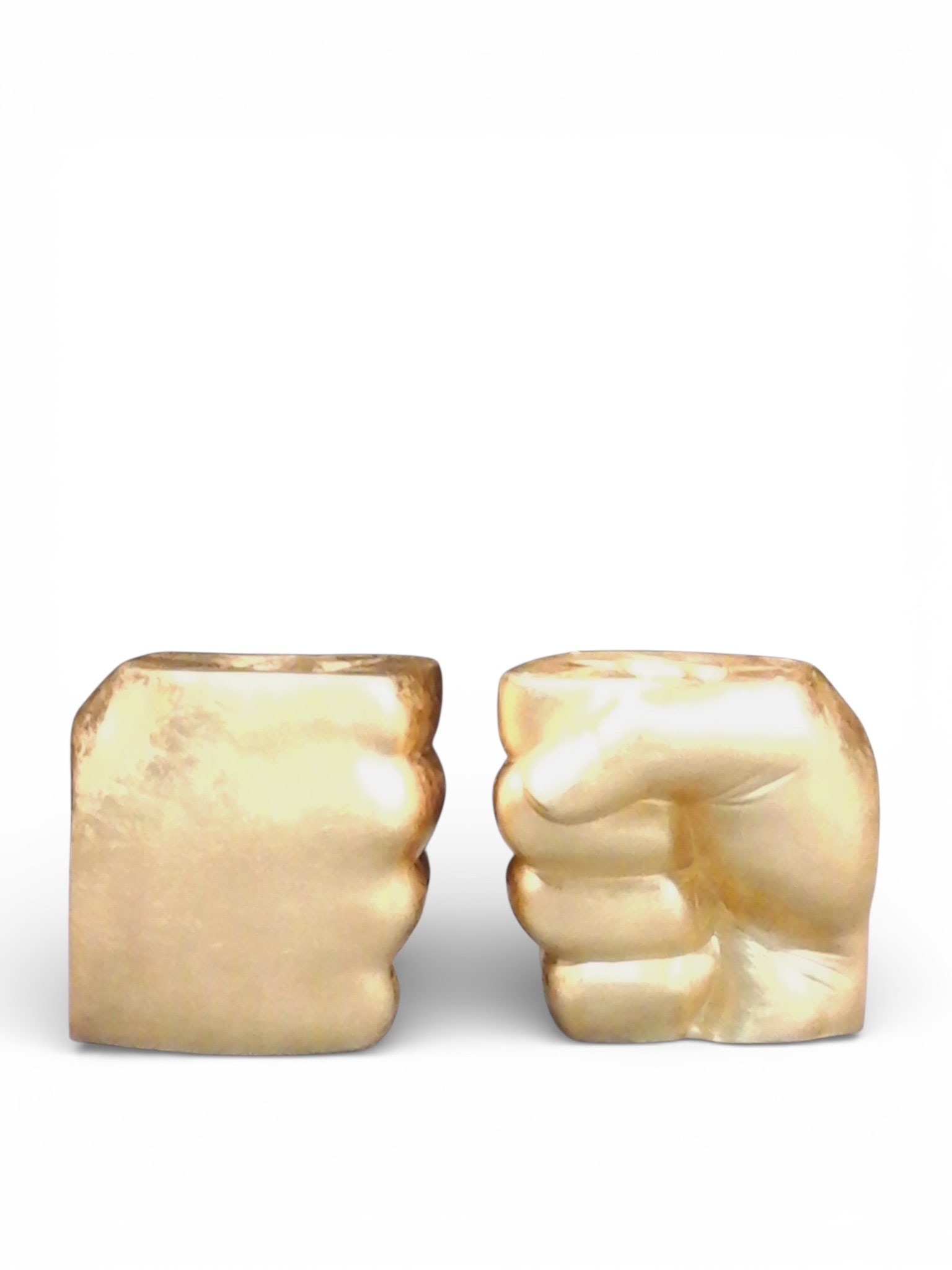Cleto Munari .Pugno.Paire de tabourets.Recouvert à la feuille d'or.Édition Cleto Munari (1 of 4)