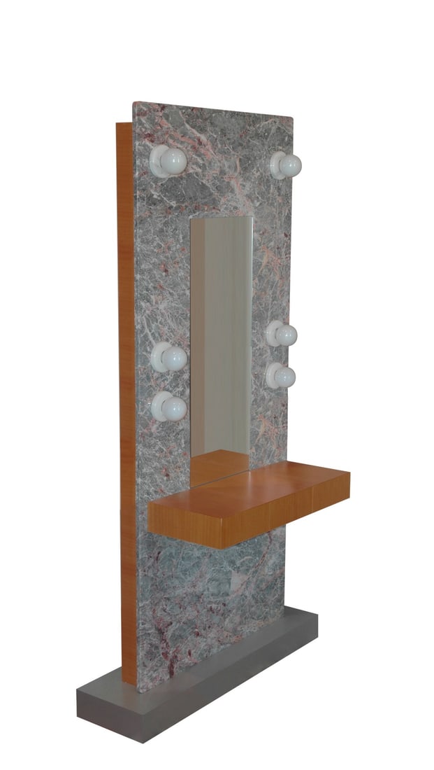 Ettore Sottsass ."Dressing Table".Coiffeuse.Pièce unique.H200 L105 P50 cm..Quasi neuf / utilisé (1 of 4)