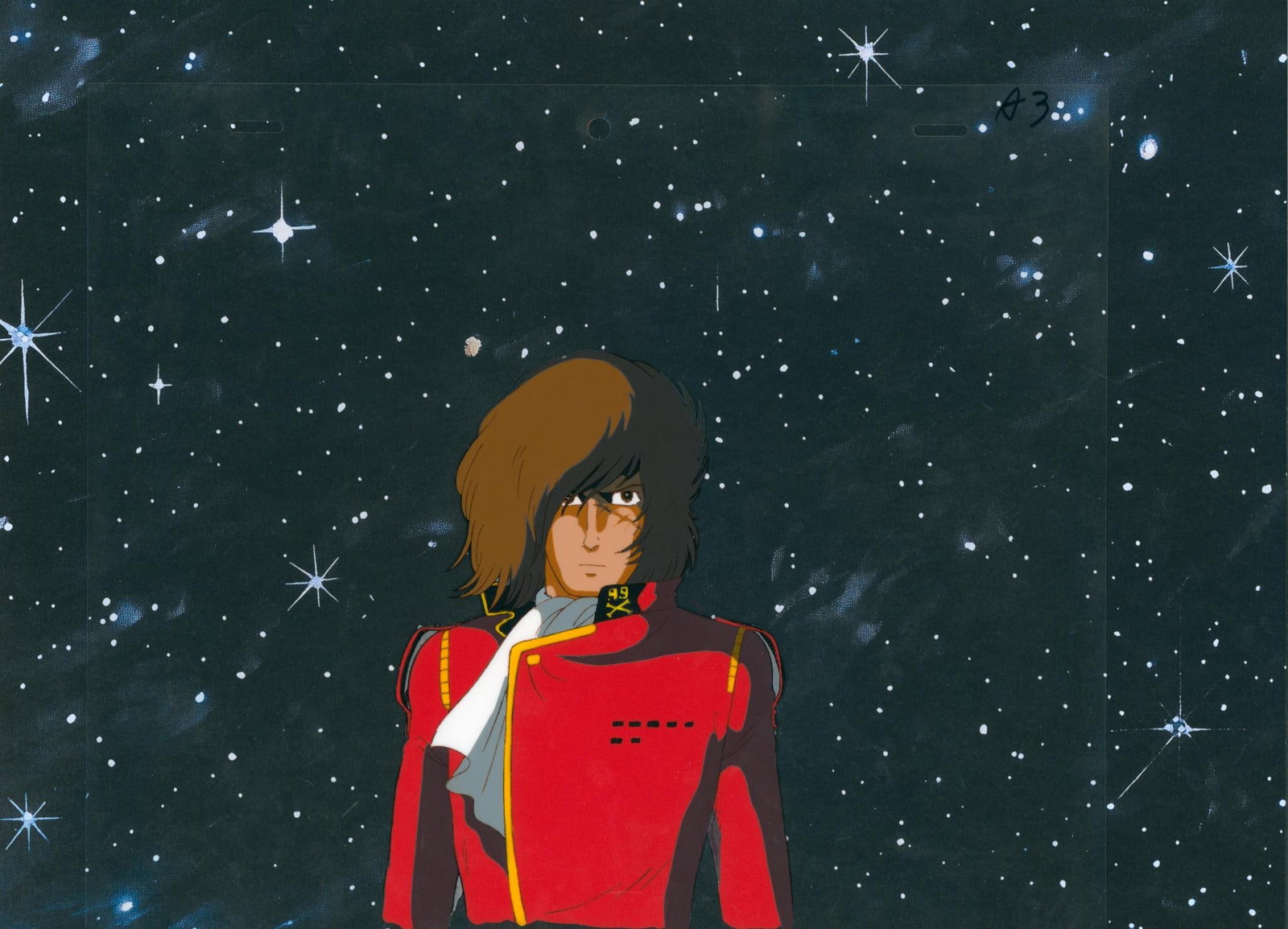 Albator, the space corsair / Captain Harlock (?????) Albator Hand-painted celluloid sheet (1 of 1)