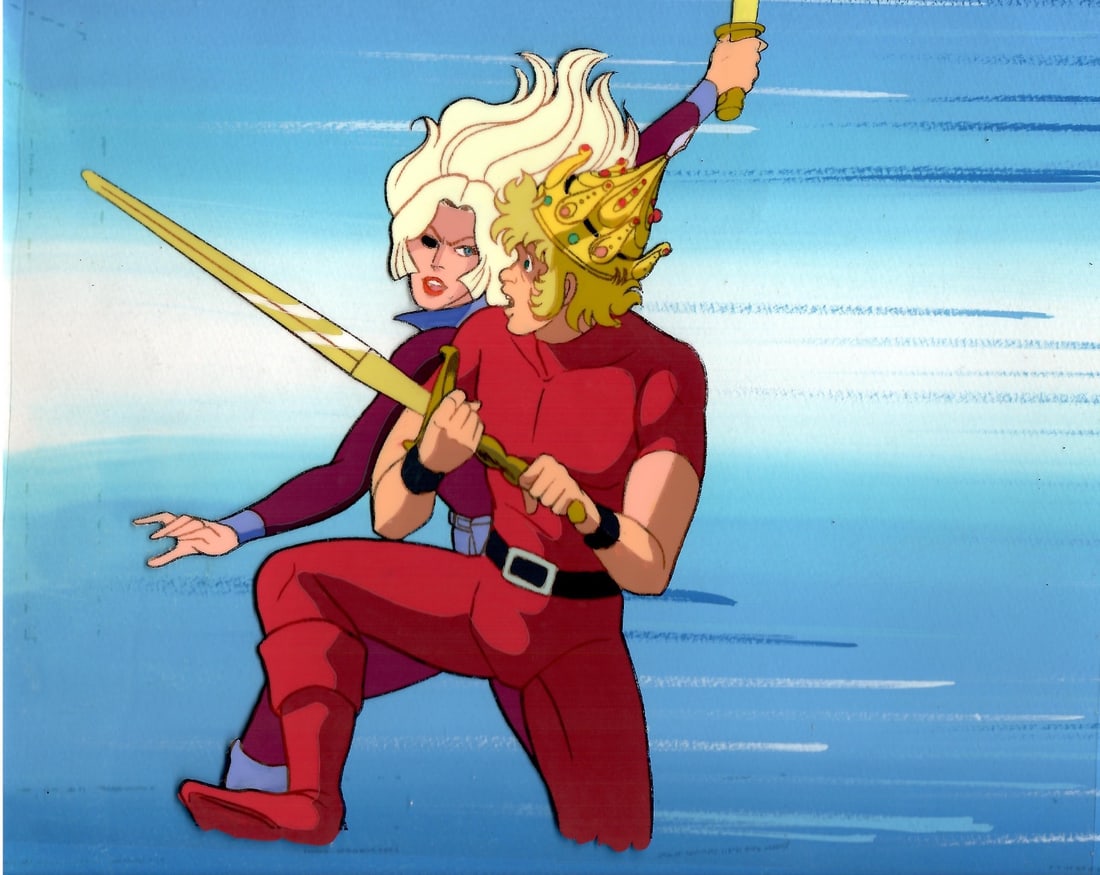 Space Adventure Cobra (???????) Cobra and Sandra Hand-painted celluloid sheet used (1 of 2)