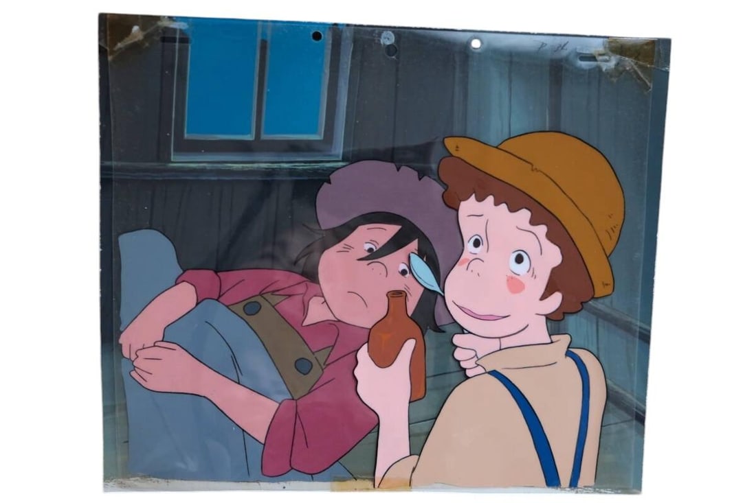 Tom Sawyer Becky Hand-painted celluloid sheet used in the anime production, after Hiroshi Sait? (1 of 1)