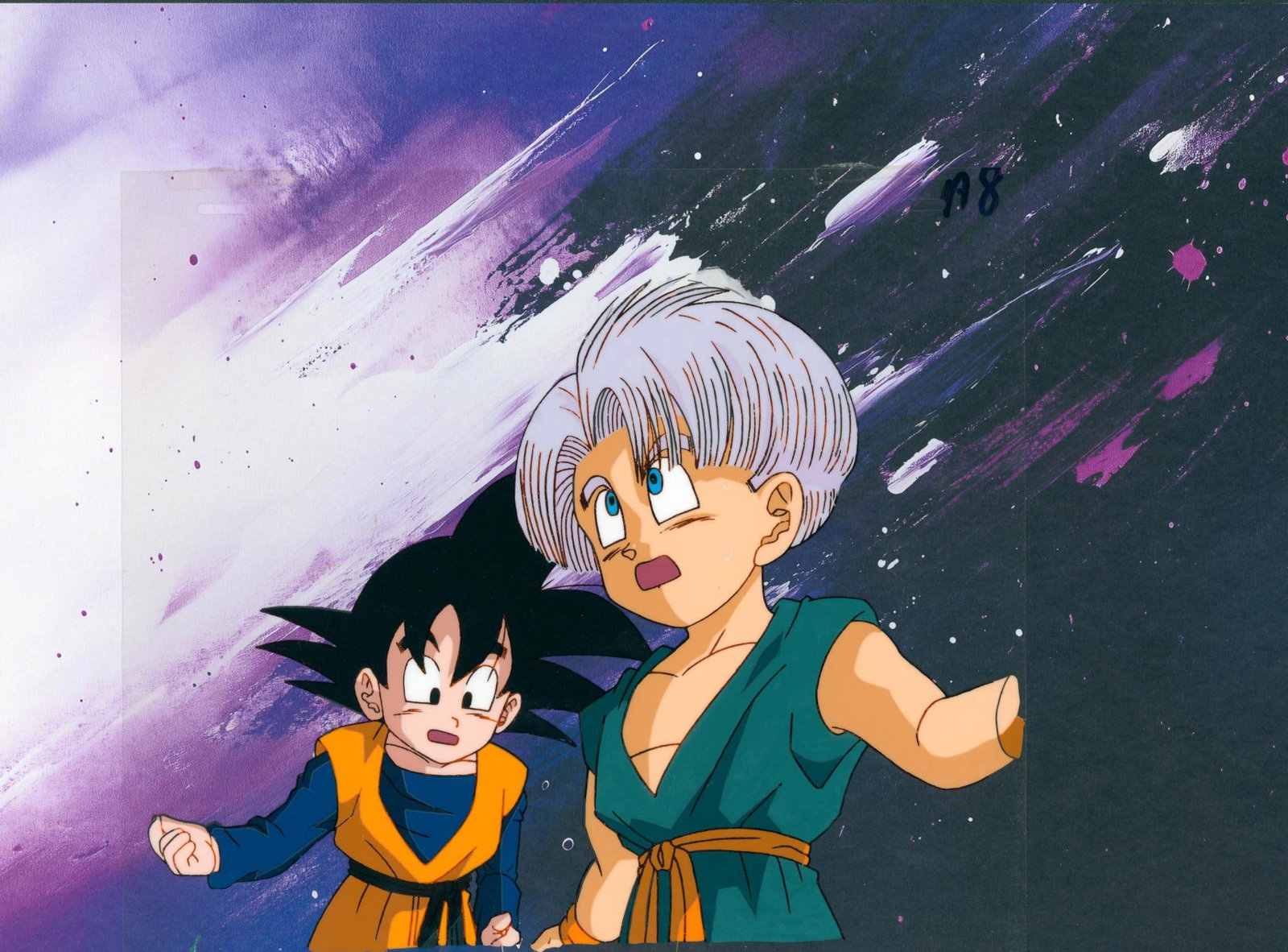 Dragon Ball GT (???????Z(???GT) Son Goku and Trunks Hand-painted celluloid (1 of 2)