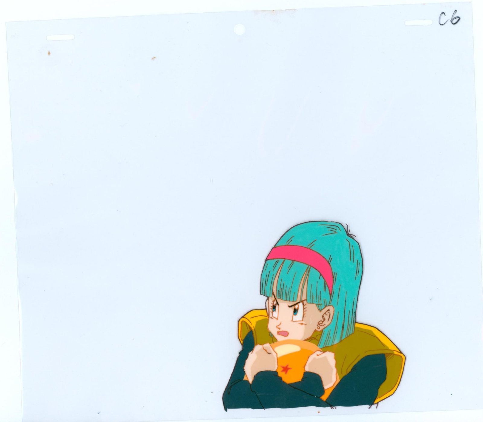 Dragon Ball Z (???????Z) Bulma Hand-painted celluloid sheet used in the production (1 of 1)
