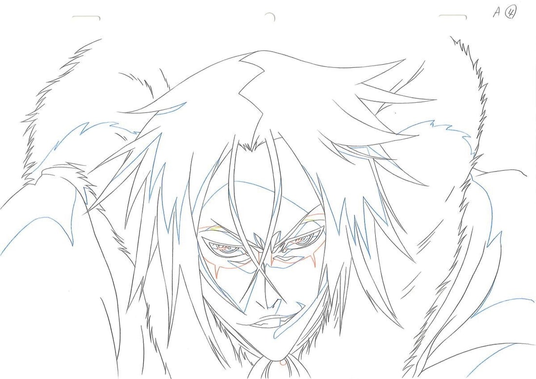 Bleach (?????) Muramasa Dôga in graphite and colored pencils created for the anime after (1 of 1)