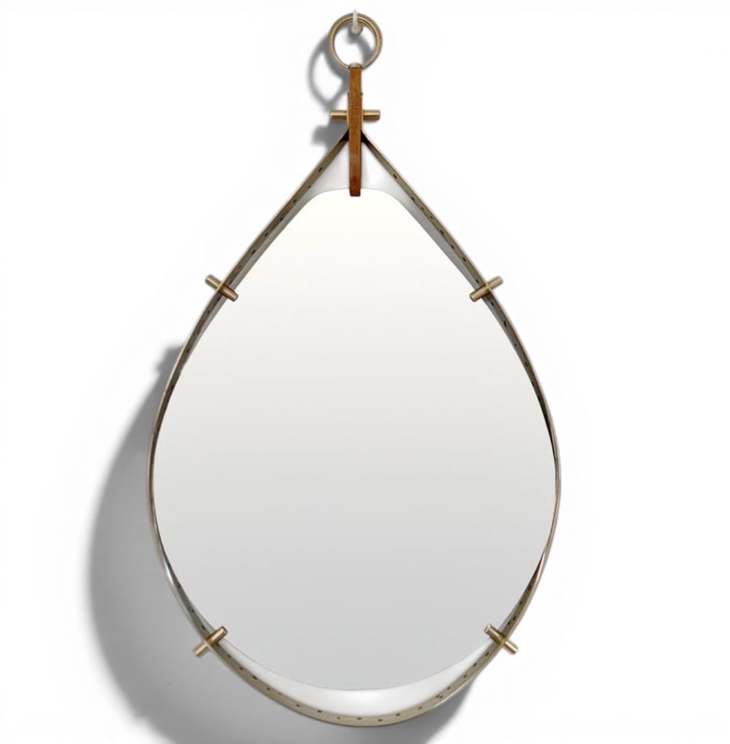 Santambrogio & De Berti Mirror Brass and mirror H66 cm Founded in Milan, Santambrogio & (1 of 4)