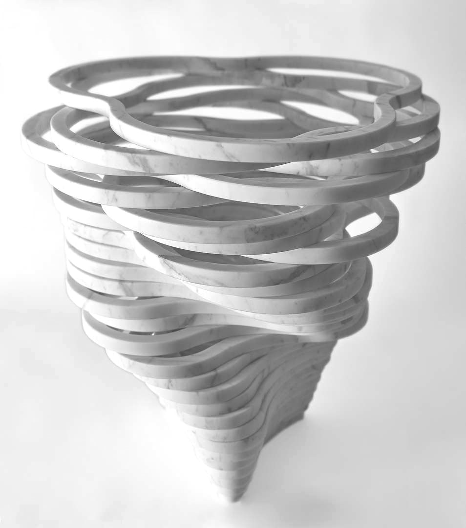Paolo Ullian Annika Vaso Piccolo Vase Date of creation: 2017 H26 D30 cm 4.8 kg (1 of 1)