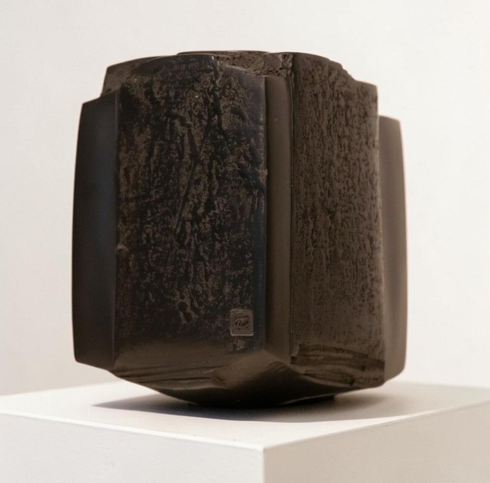 Brigitte Marionneau Containing the Wind Sculpture Raku Ceramics Date created: circa 2020: Brigitte MarionneauContaining the WindSculptureRaku CeramicsDate created: circa 2020