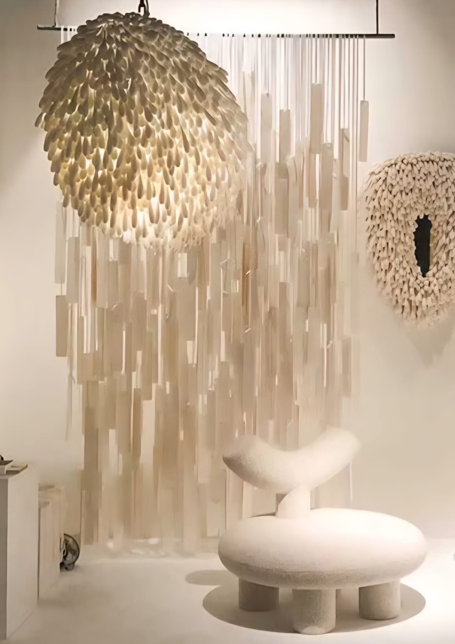 Olga Engel Rain Curtain Biscuit-colored ribbon slats Olga Engel is a product and interior designer: Olga EngelRain CurtainBiscuit-colored ribbon slats Olga Engel is a product and interior designer who harmoniously blends luxury and minimalism, functionality and ergonomics, with a light touch and a h
