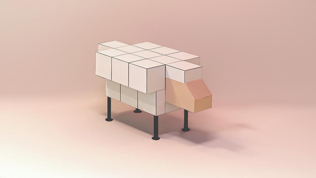 Bussoga Taula Ovella White Coffee table MDF and ceramic tiles Limited edition Year: 2024 H43 (1 of 3)