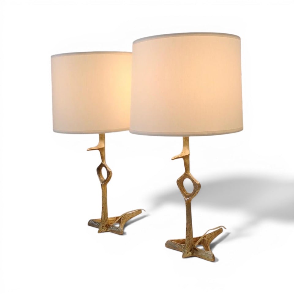 Denise Pietra Corbara (Agostini?s wife) Pair of lamps Bronze Date of creation: circa 1960 H35 cm: Error