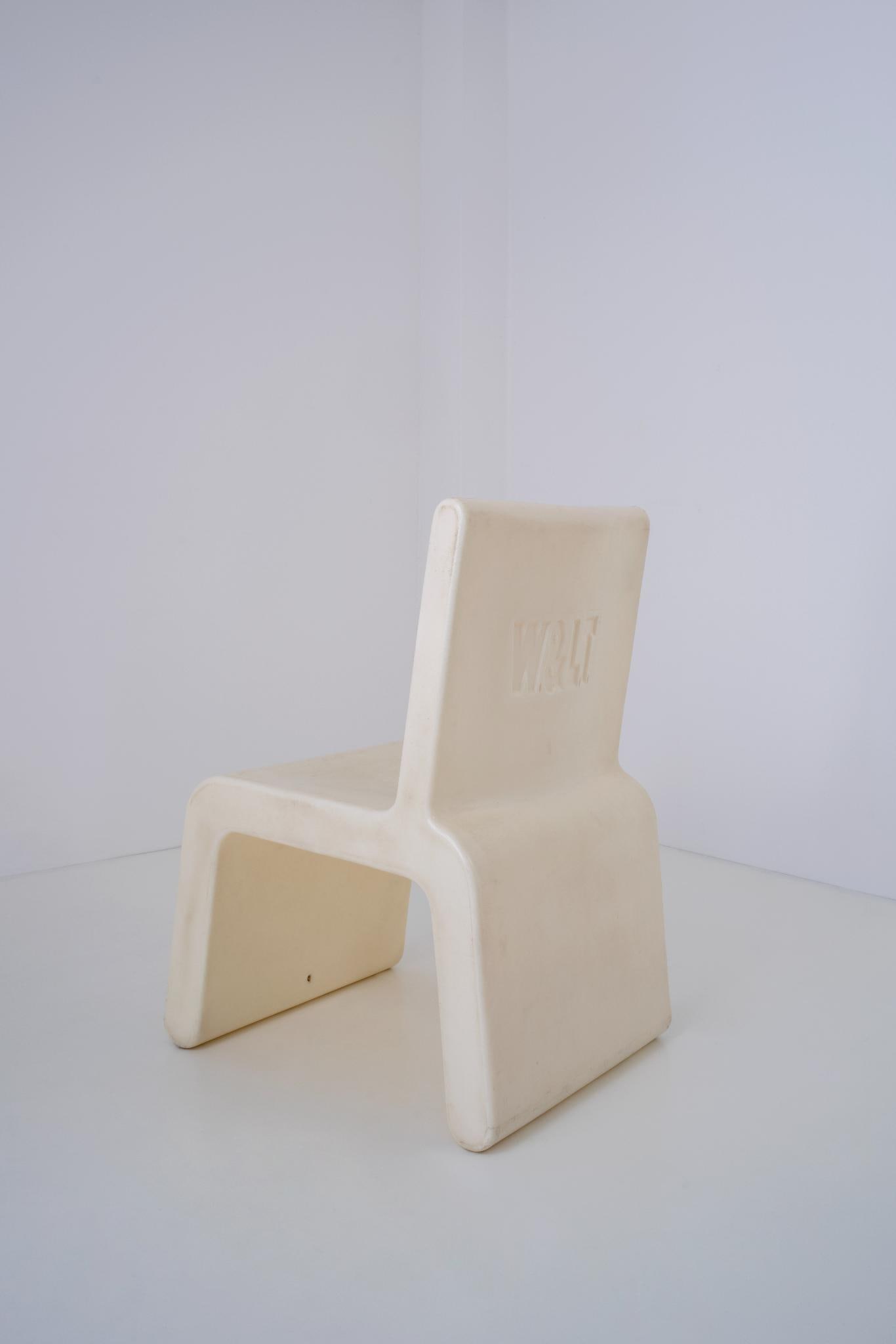 Marc Newson (1963) W< (Wild & Lethal Trash) Chair Chair White polypropylene Kiss the (1 of 5)