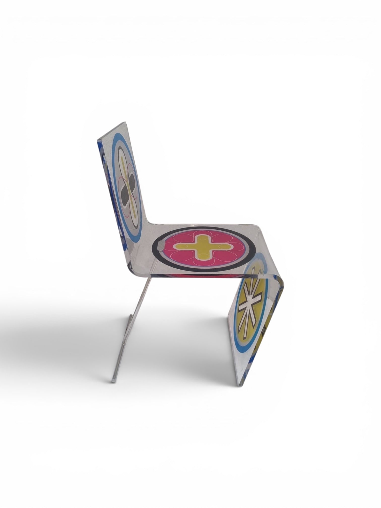 Karim Rashid (born 1960) Karkophony Chair Polished stainless steel and acrylic print Date of (1 of 6)