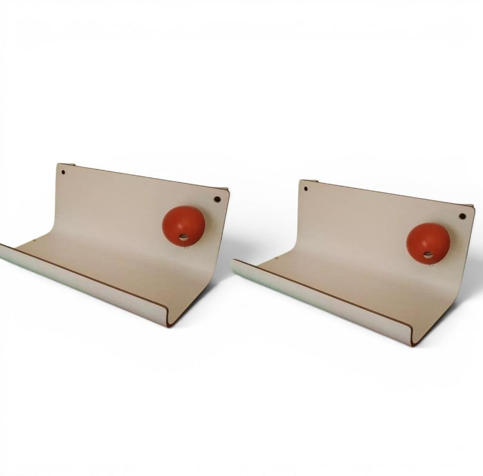 Pierre Guariche Pair of illuminated bedside tables Laminate, Plywood, Wood Date of creation: circa (1 of 2)