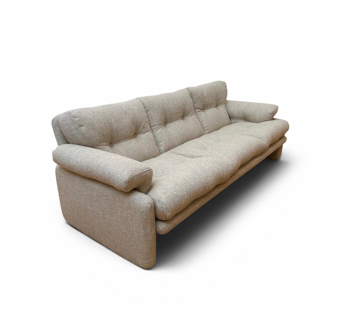 Tobia and Afra Scarpa Coronado Three-seater sofa Steel, polyurethane foam, fabric Produced by B& (1 of 8)
