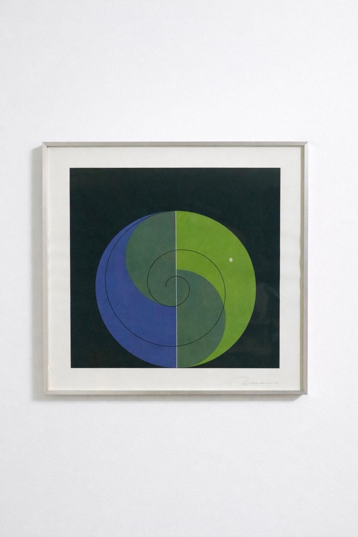 Anonymous Circle Silkscreen print Hand-signed; signature to be identified Date of creation:: Anonymous Circle Silkscreen print Hand-signed; signature to be identified Date of creation: 1970s H50 W50 cm - framed
