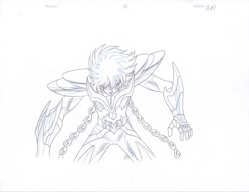 Saint Seiya Ikki of the Phoenix Artwork created with graphite and colored pencils used in the: Saint SeiyaIkki of the PhoenixArtwork created with graphite and colored pencils used in the production of the film *Tenkai Hen* (2004), based on the work of Masami Kurumada - Shingo Araki.Produced by 