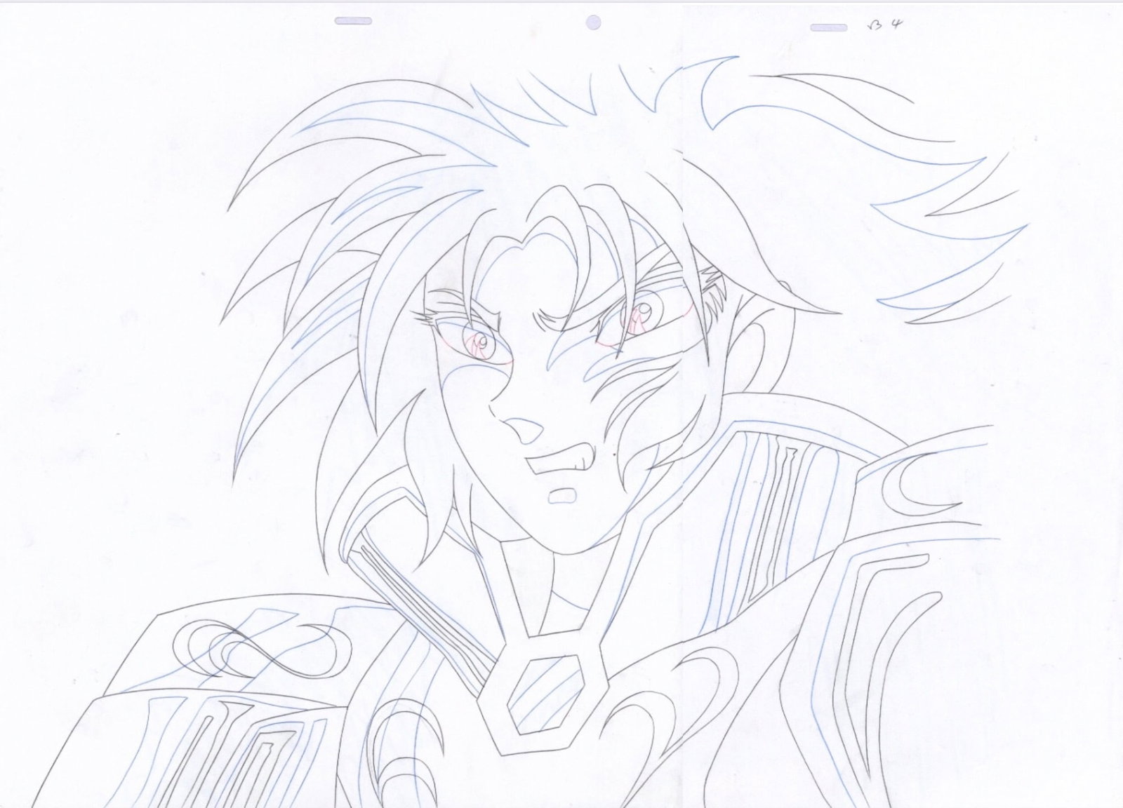 Saint Seiya Artwork created with graphite and colored pencils used in the production of the anime (1 of 1)