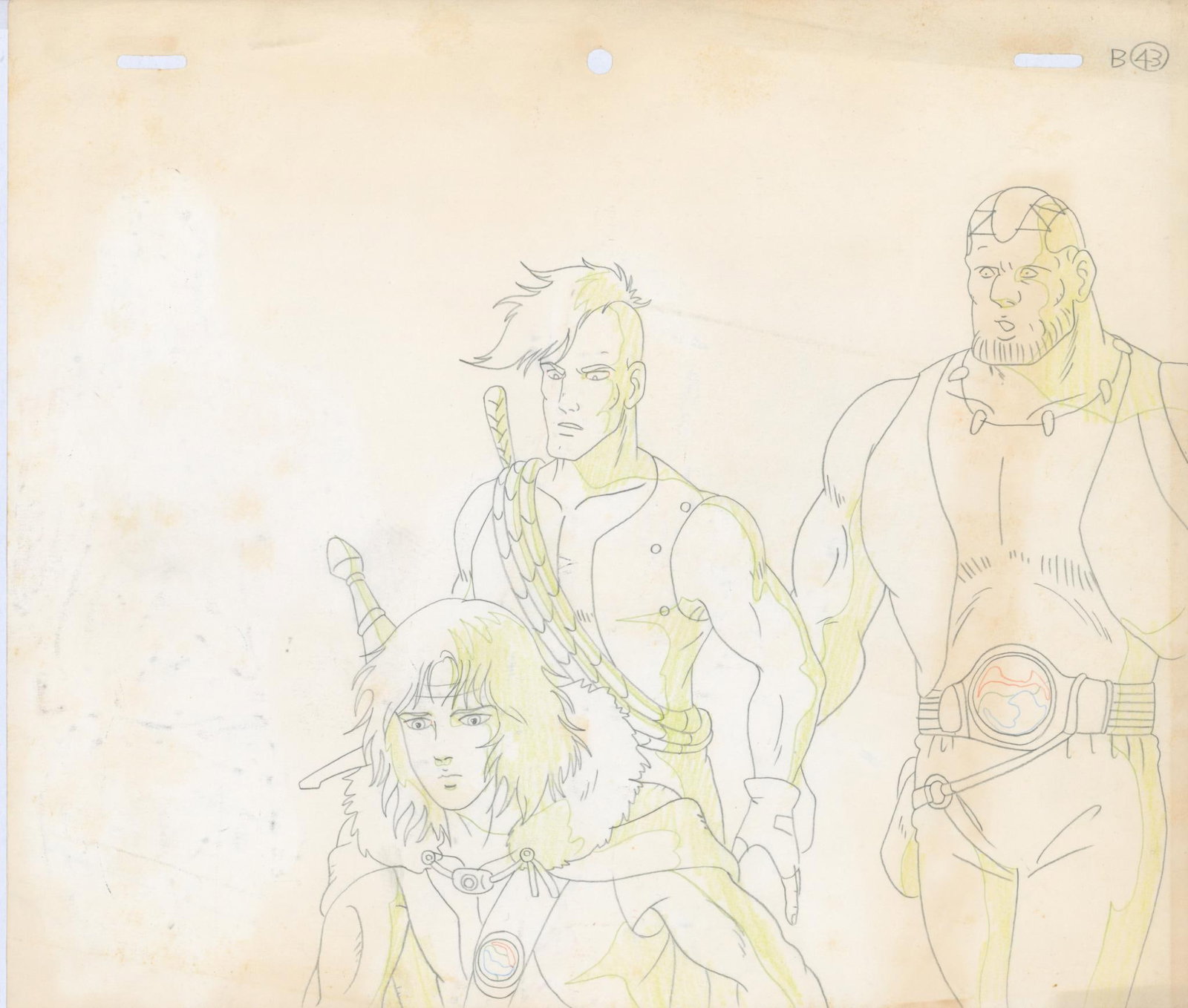 Amon Saga Valhiss Graphite and colored pencil artwork created for the production of the OAV *Amon: Amon SagaValhissGraphite and colored pencil artwork created for the production of the OAV *Amon Saga*, based on the work of Yoshikazu Yasuhiko.Produced by A.P.P.P.1986, JapanH23 L27 cmAmon Saga is a 7