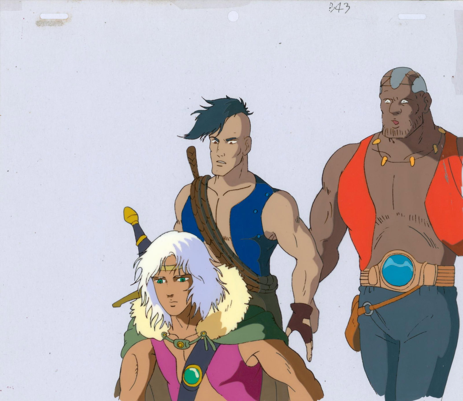 Amon Saga Valhiss Celluloid produced for the OVA *Amon Saga*, based on the work of Yoshikazu: Amon SagaValhissCelluloid produced for the OVA *Amon Saga*, based on the work of Yoshikazu Yasuhiko.Produced by A.P.P.P.1986, JapanH23 L27 cmProduced by A.P.P.P. (according to the catalog), the studio