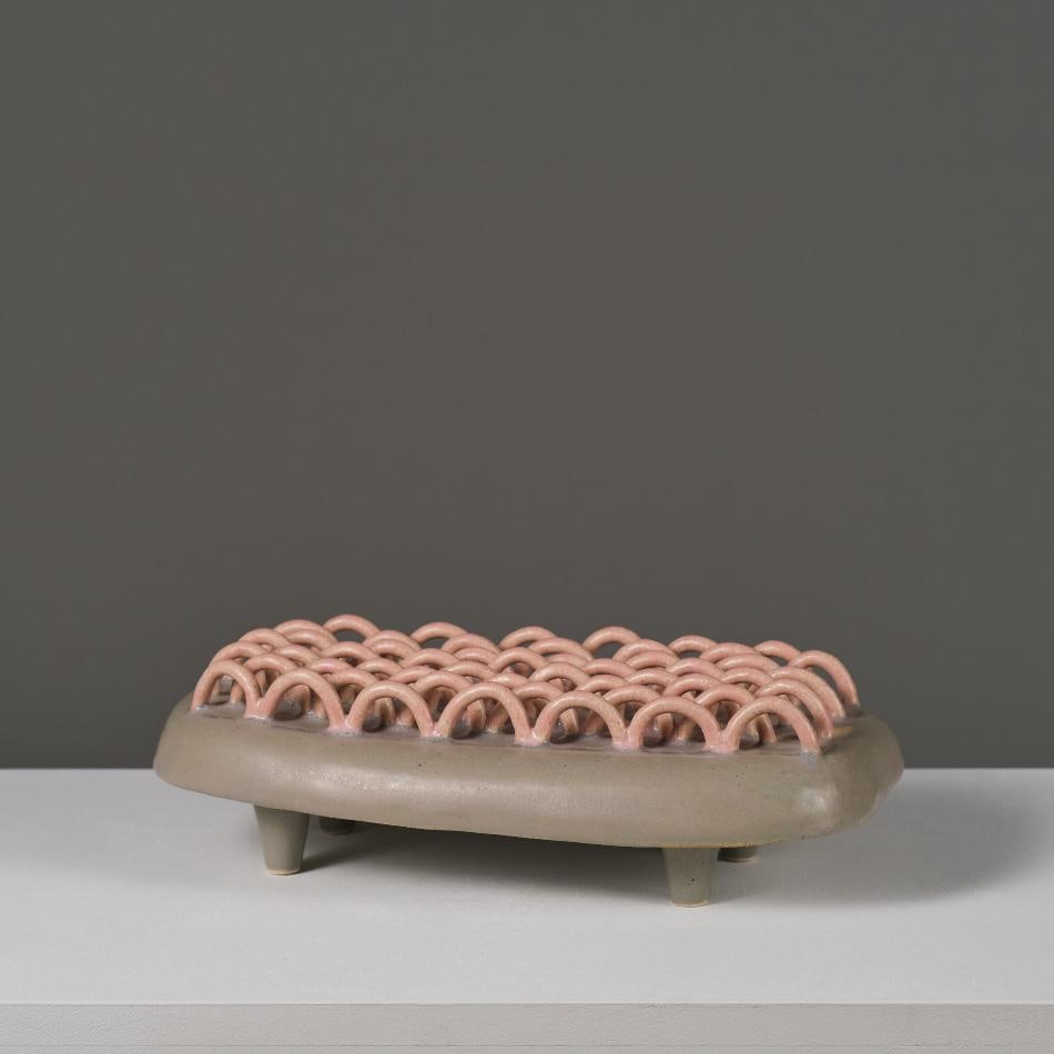 Rosa Cortiella Waves #2 Sculpture Chamotte clay, glazed One-of-a-kind piece Date of creation: (1 of 7)