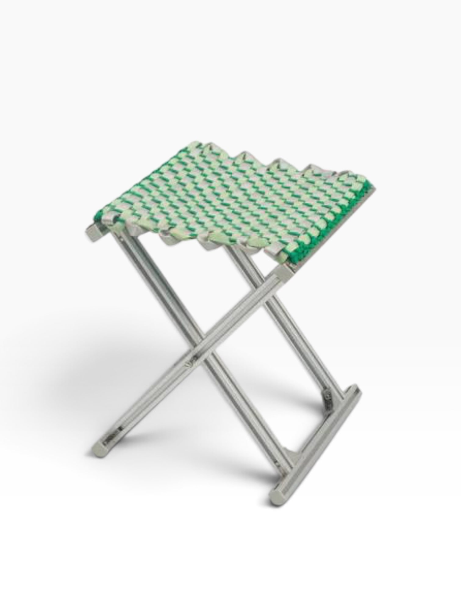 AMASS Studio and TANCHEN Studio Mazha Stool Pea + Silver Stool Aluminum, rope, and nylon webbing (1 of 3)