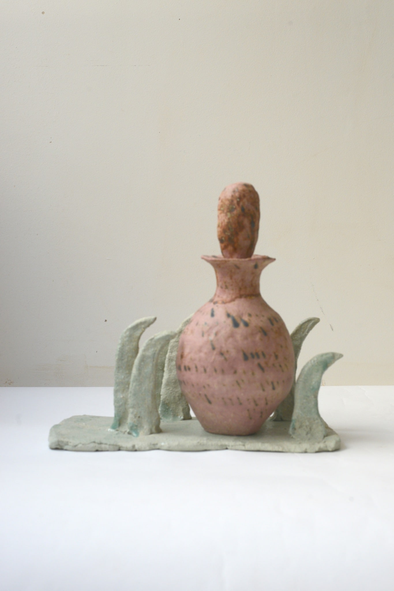 Juliette Teste (born in 1986) Potion Sculpture Porcelain, glaze, slip Date created: 2026 H26 L15 (1 of 3)
