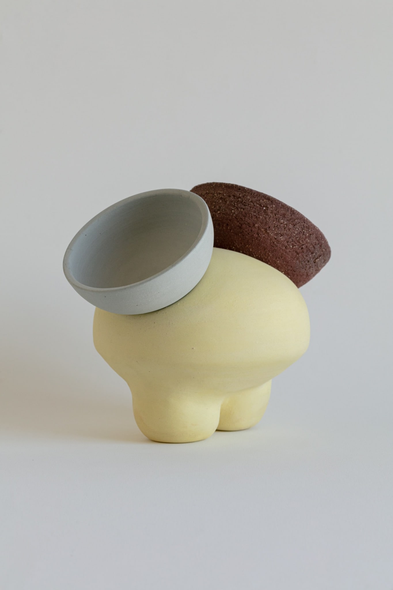 Lucas Nicolao Gravitatoria 1 Sculpture Stoneware worked with oxides and pigments Shaped on a: Lucas NicolaoGravitatoria 1Sculpture Stoneware worked with oxides and pigmentsShaped on a potter’s wheel, from slabs, and using the coil methodFired at 1,245 °COne-of-a-kind pieceH18 L20 D14 cm