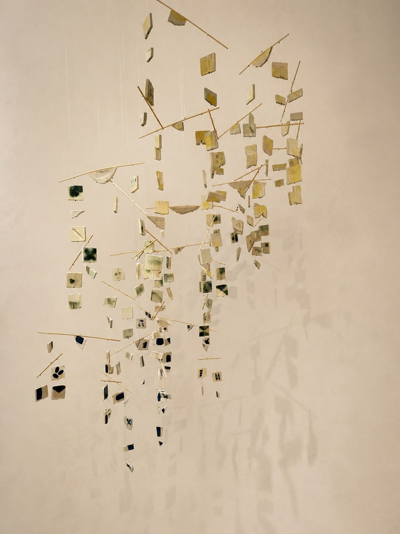 Ana Illueca Studio Mediterranean Bits Wind Installation 02 Mobile Recycled stoneware from Ana (1 of 4)