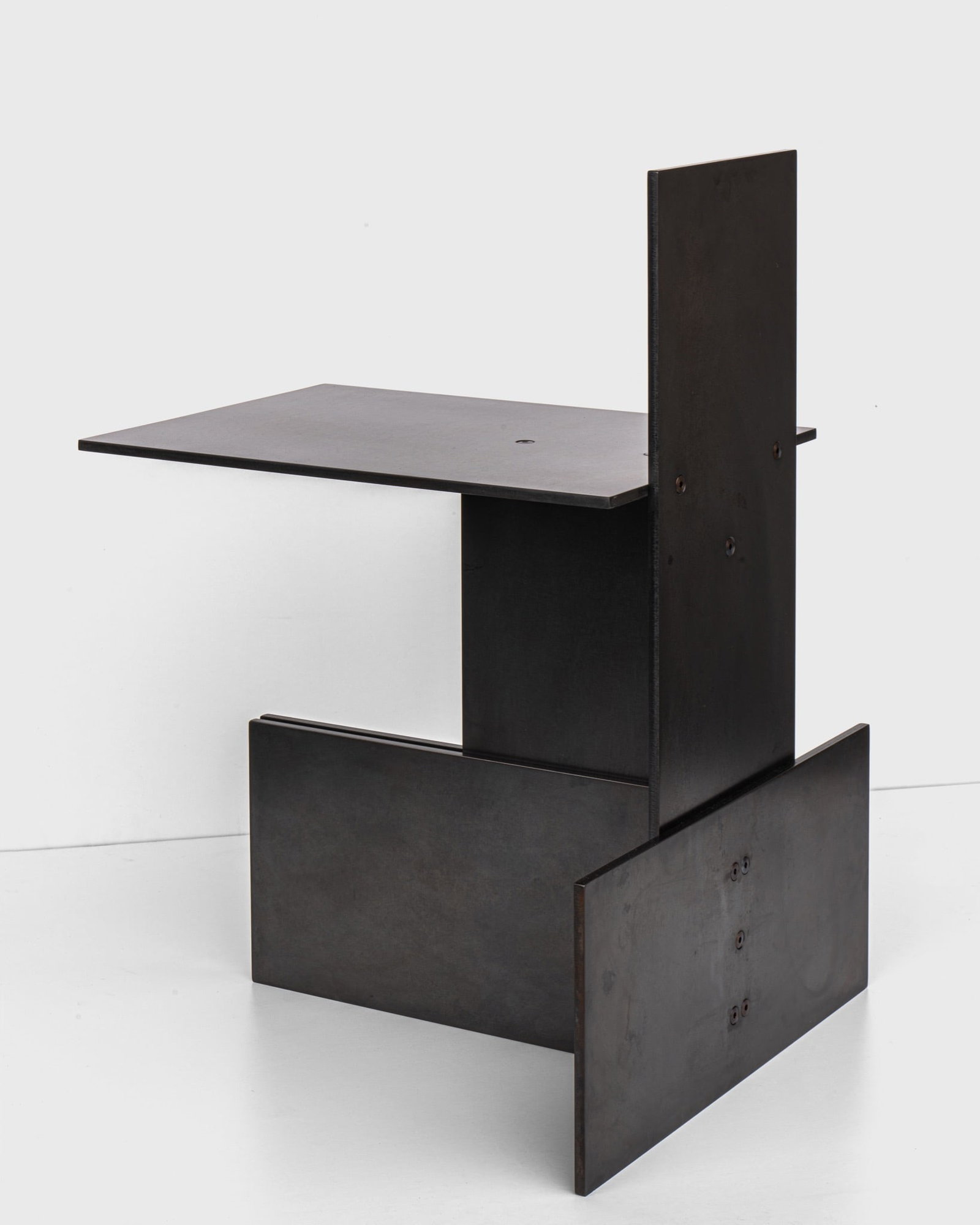 HEIM + VILADRICH ST02 Black Side Table Weathered Steel H65 L43 P41 cm Approx. 35 kg HEIM + VILADRICH (1 of 8)