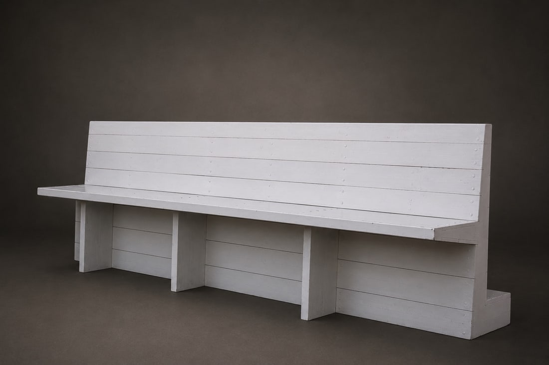 Dom Hans van der Laan & Jan de Jong (Ecole Bossche) Bench Wood Edition: Sint-Willibrorduskerk (1 of 8)