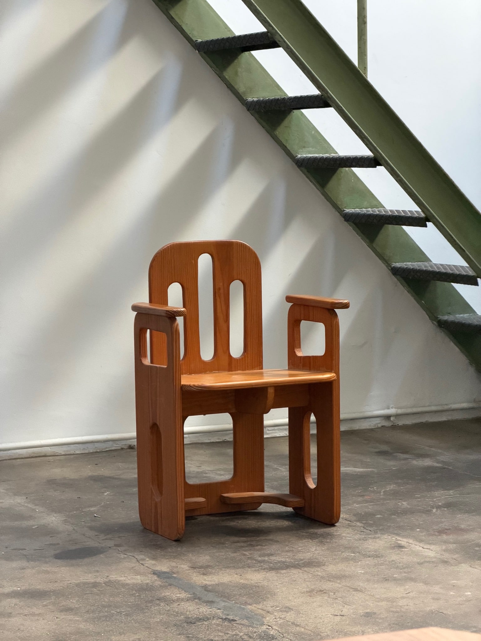 Attributed to Pierre Chapo Chair Wood Workshop production Date of creation: 1970–1979 H82 L56 (1 of 6)