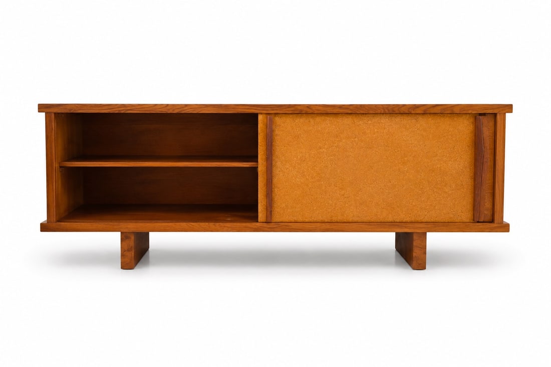 Charlotte Perriand (1903–1999) “Le Mans?? Two-Door Sideboard Mahogany and particleboard 1954 (1 of 8)