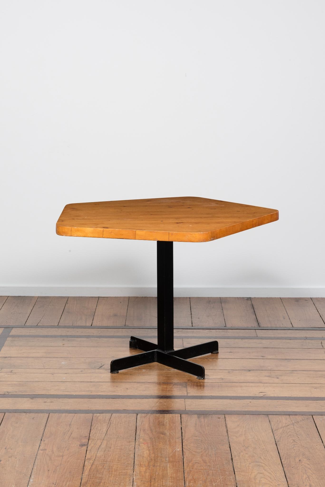 Charlotte Perriand Pentagone Dining Table For Les Arcs 1800 Date of creation: circa 1970 (1 of 3)