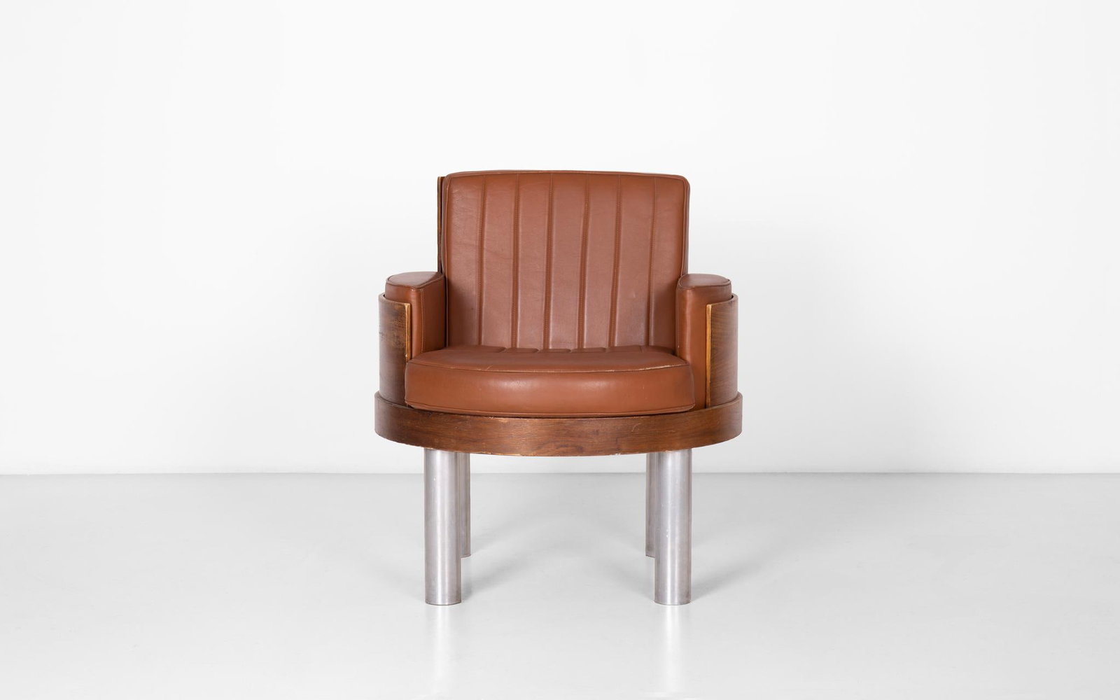 Achille (1918–2002) and Pier Giacomo Castiglioni (1913–1968) Giro Armchair Leather, foam, down, (1 of 17)