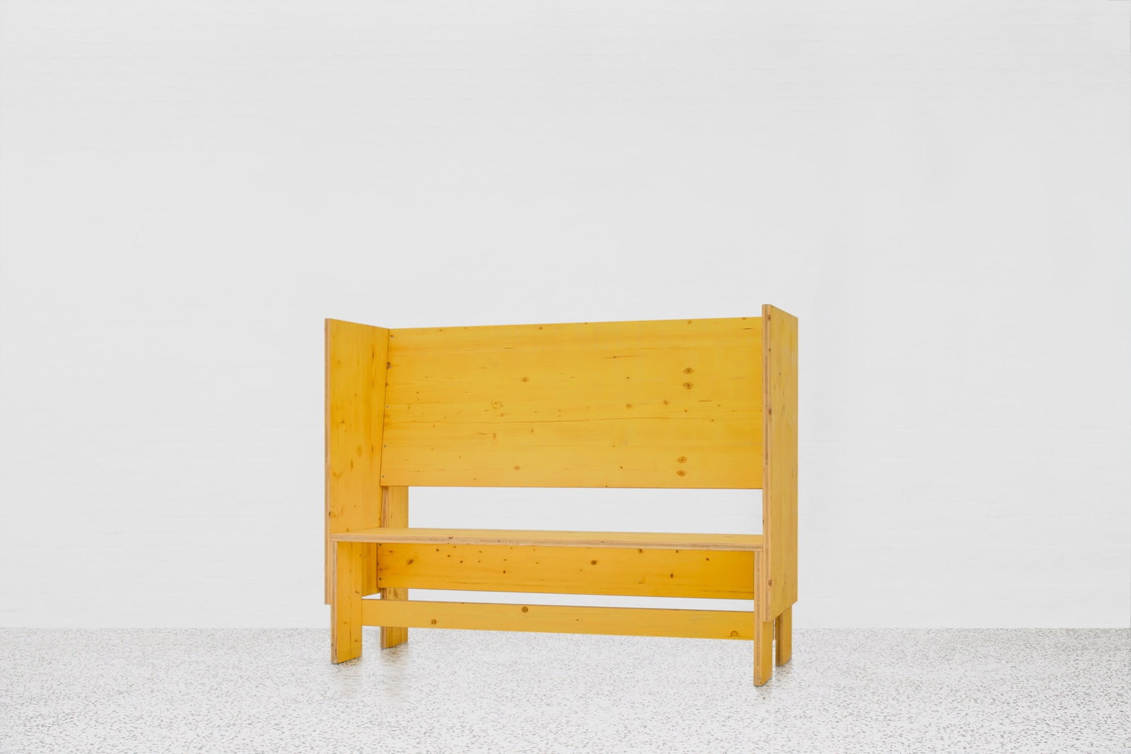 Inessa Hansch (born in 1970) Alcove Seguin Collection Bench Preformed, triple-folded formwork: Inessa Hansch (born in 1970)Alcove Seguin CollectionBench Preformed, triple-folded formwork panel, melamine resinLimited edition of 30 pieces (6+2) Date of creation: 2010H121 L156 P60 cmInessa Hansch�